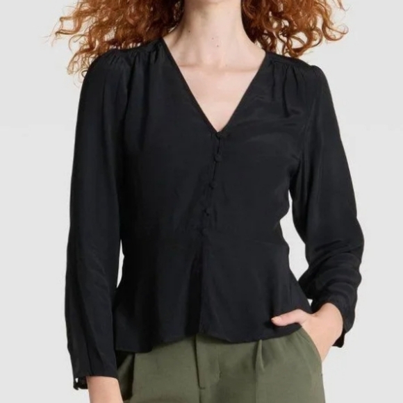 a new day Tops - A New Day Women's Long Sleeve Button-Front Top